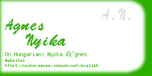 agnes nyika business card